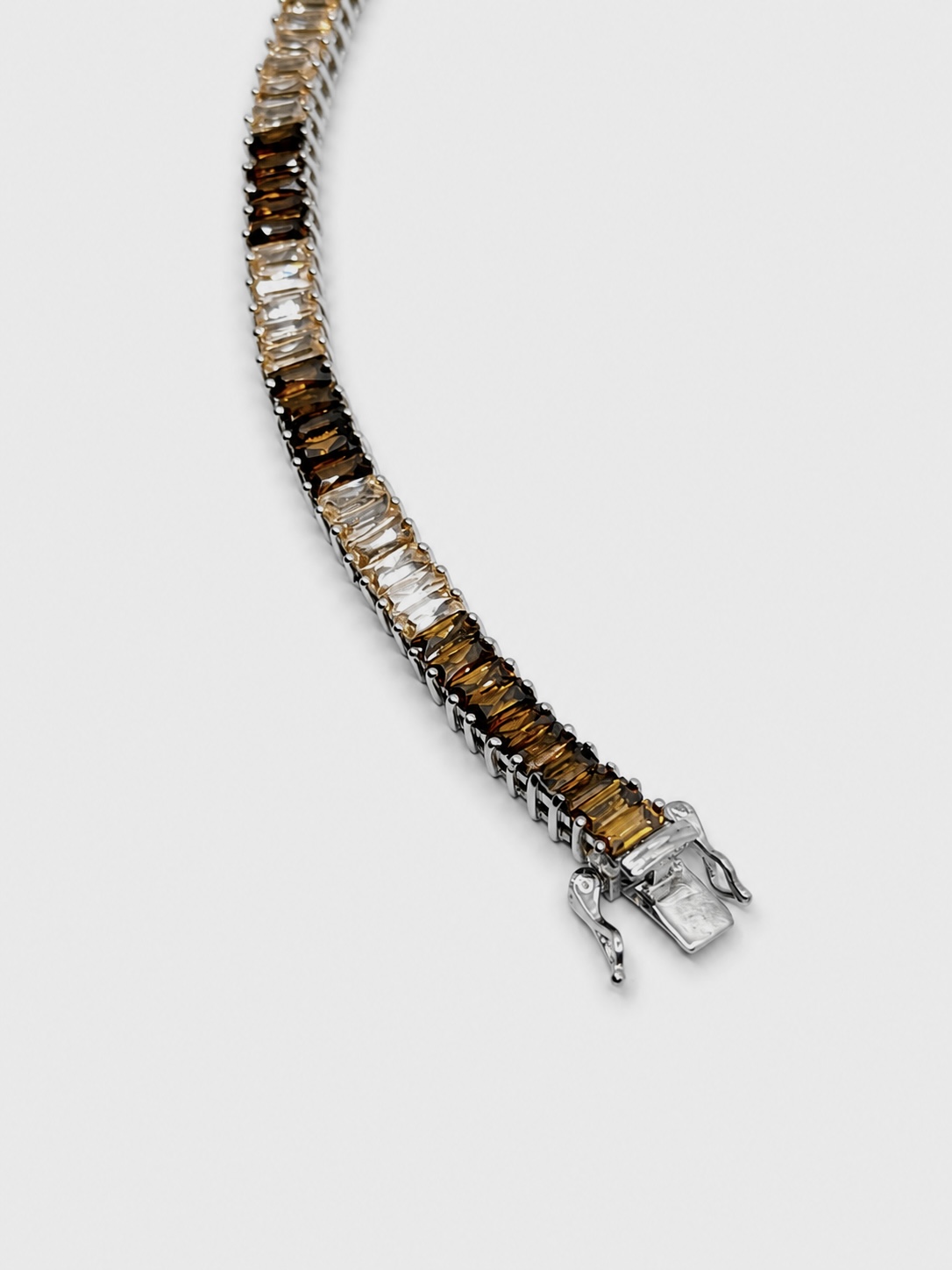 Natural Brown Ombré Sapphire Bracelet 3
