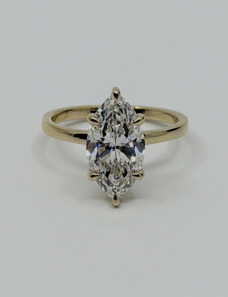 3ct diamond ring, front