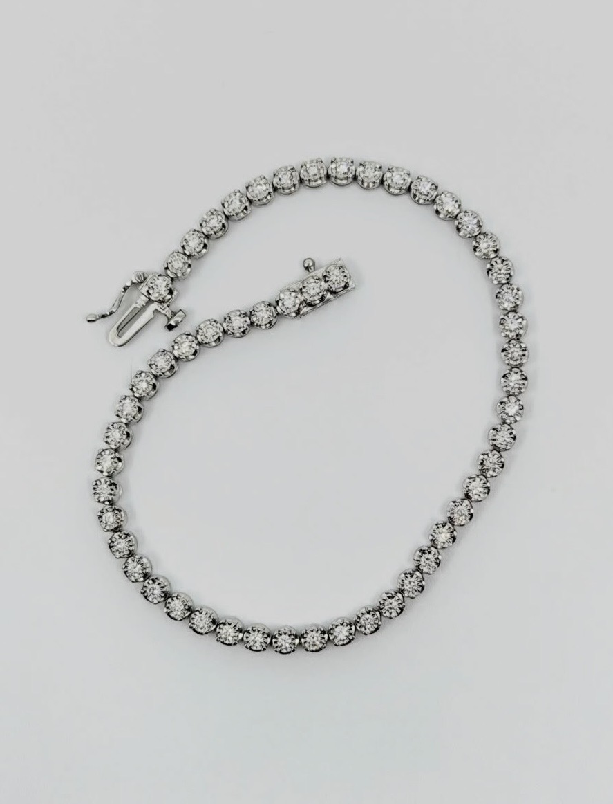 Bespoke diamond tennis bracelet