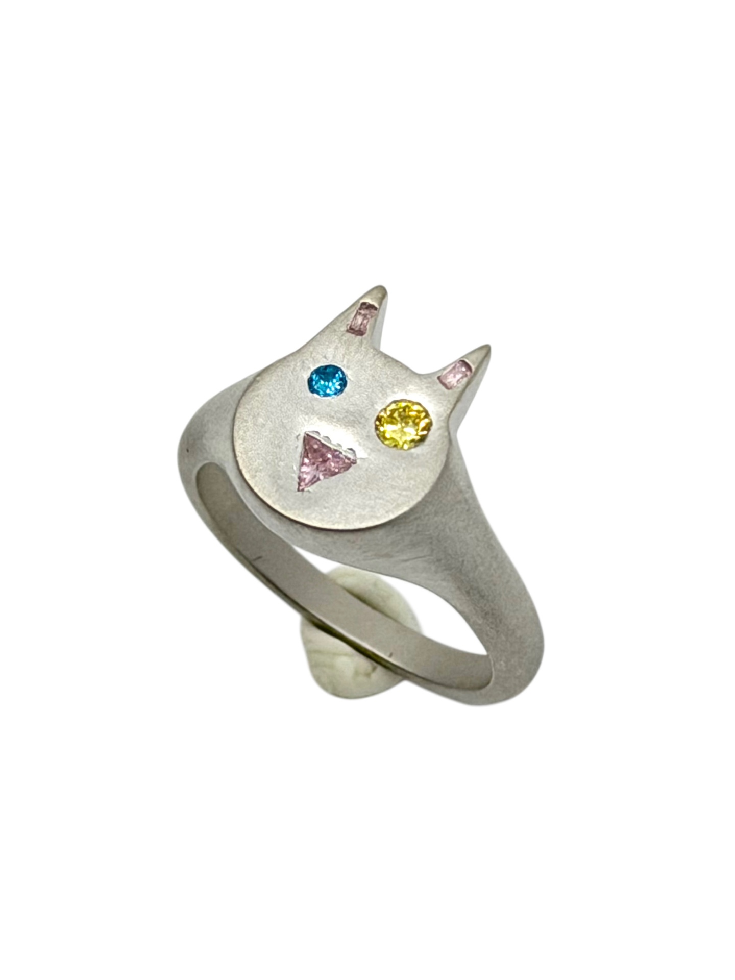 Silver Cat Pendant 2