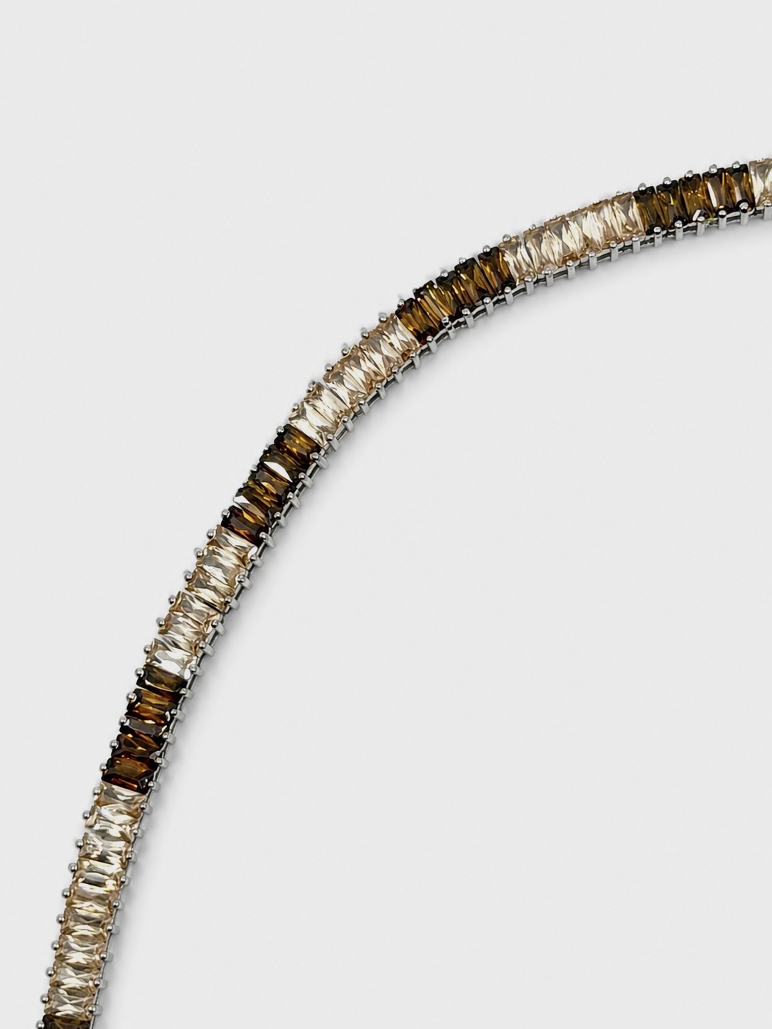 Natural Brown Ombré Sapphire Bracelet 2