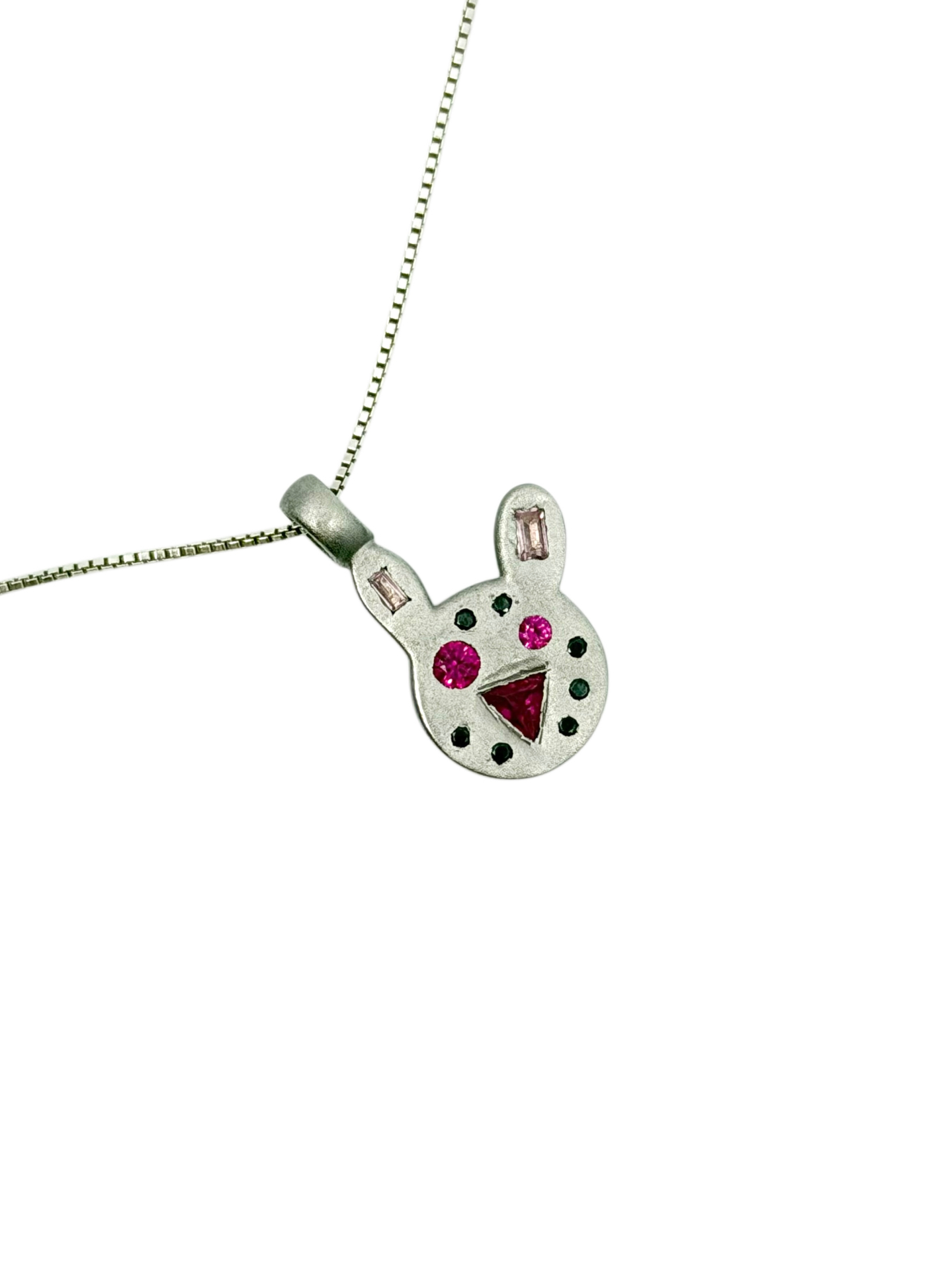 Silver Leopard Pendant 2
