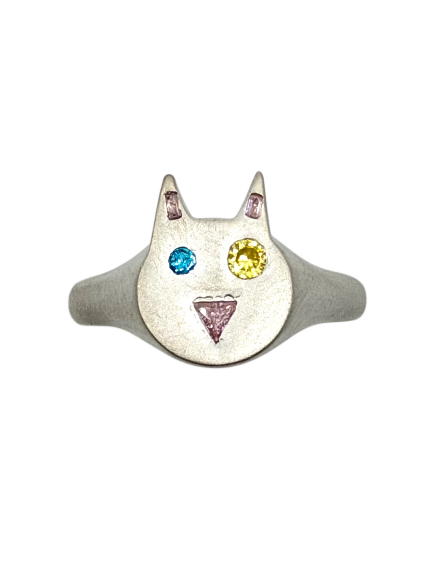Silver Cat Pendant 1