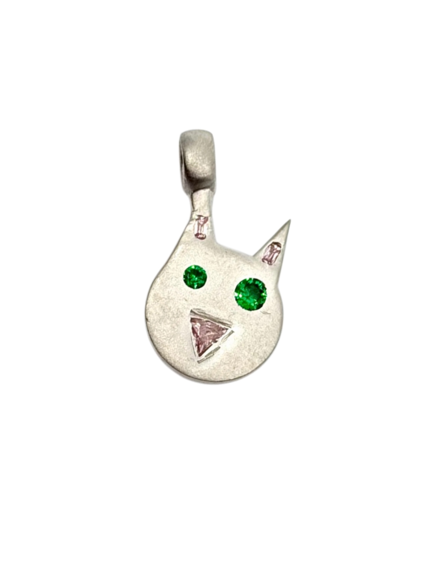 Silver Cat Pendant 1