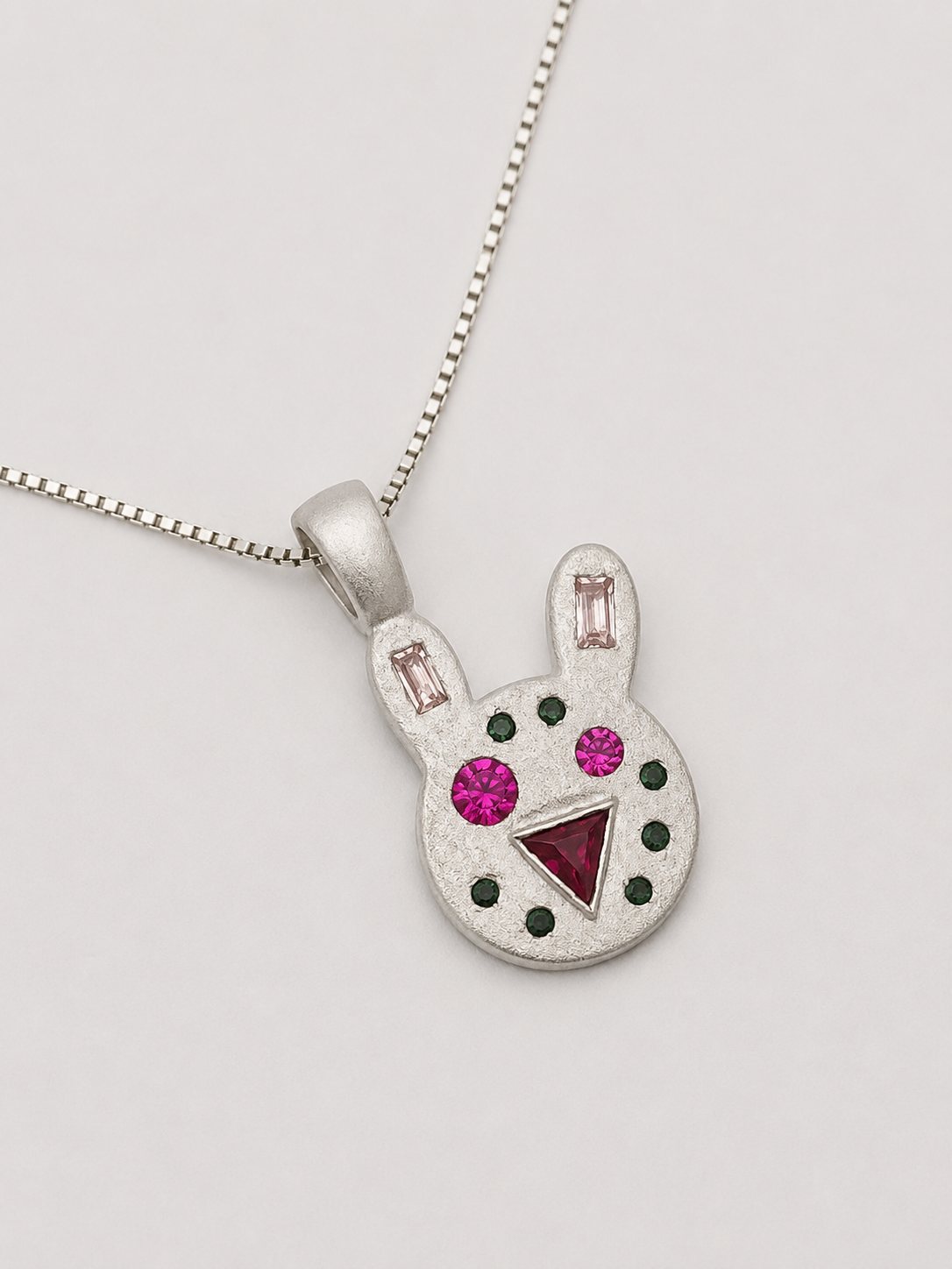 Silver Leopard Pendant 2
