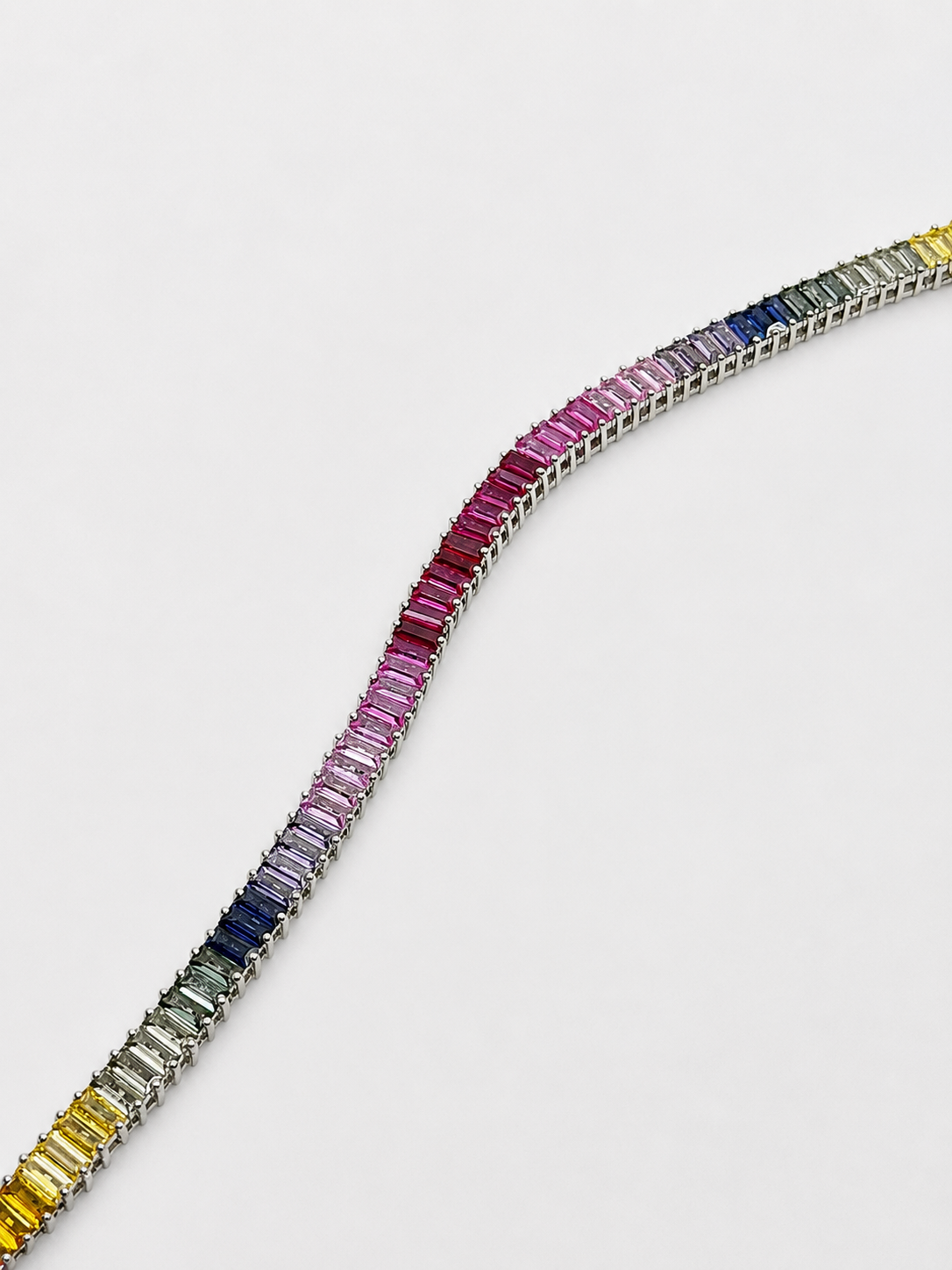 Natural Rainbow Sapphire Bracelet 2