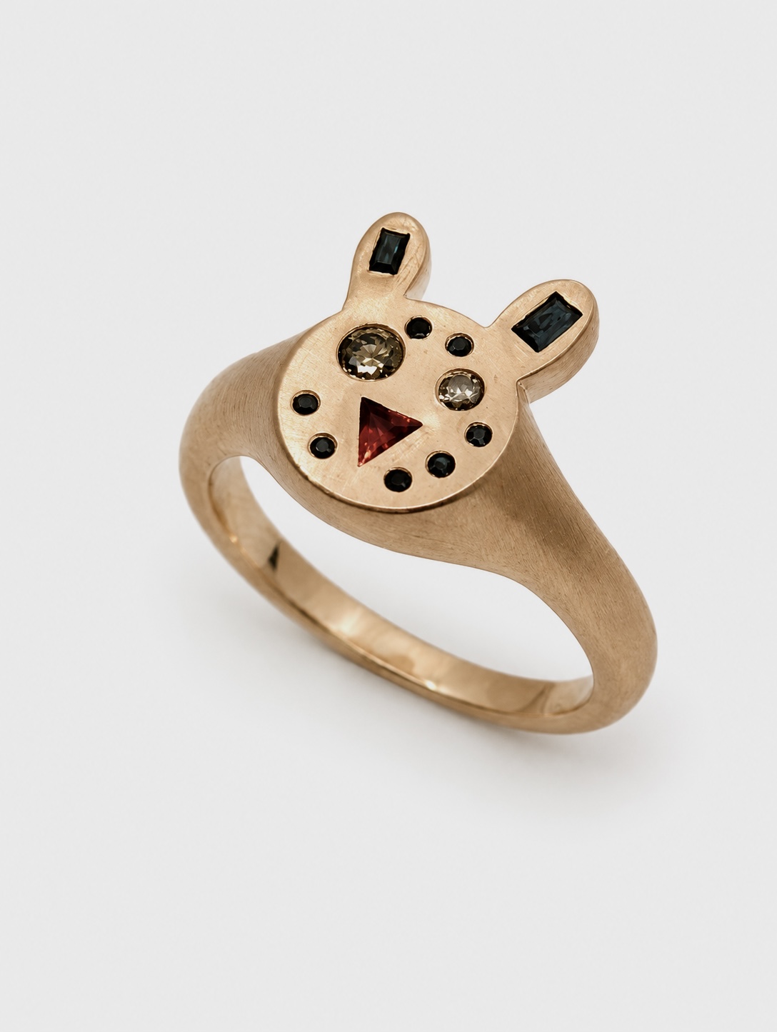 14kt Rose Gold Rabbit Ring 2