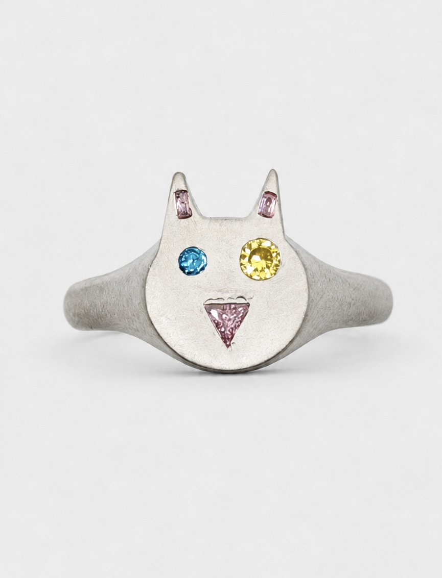 Silver Cat Ring 1