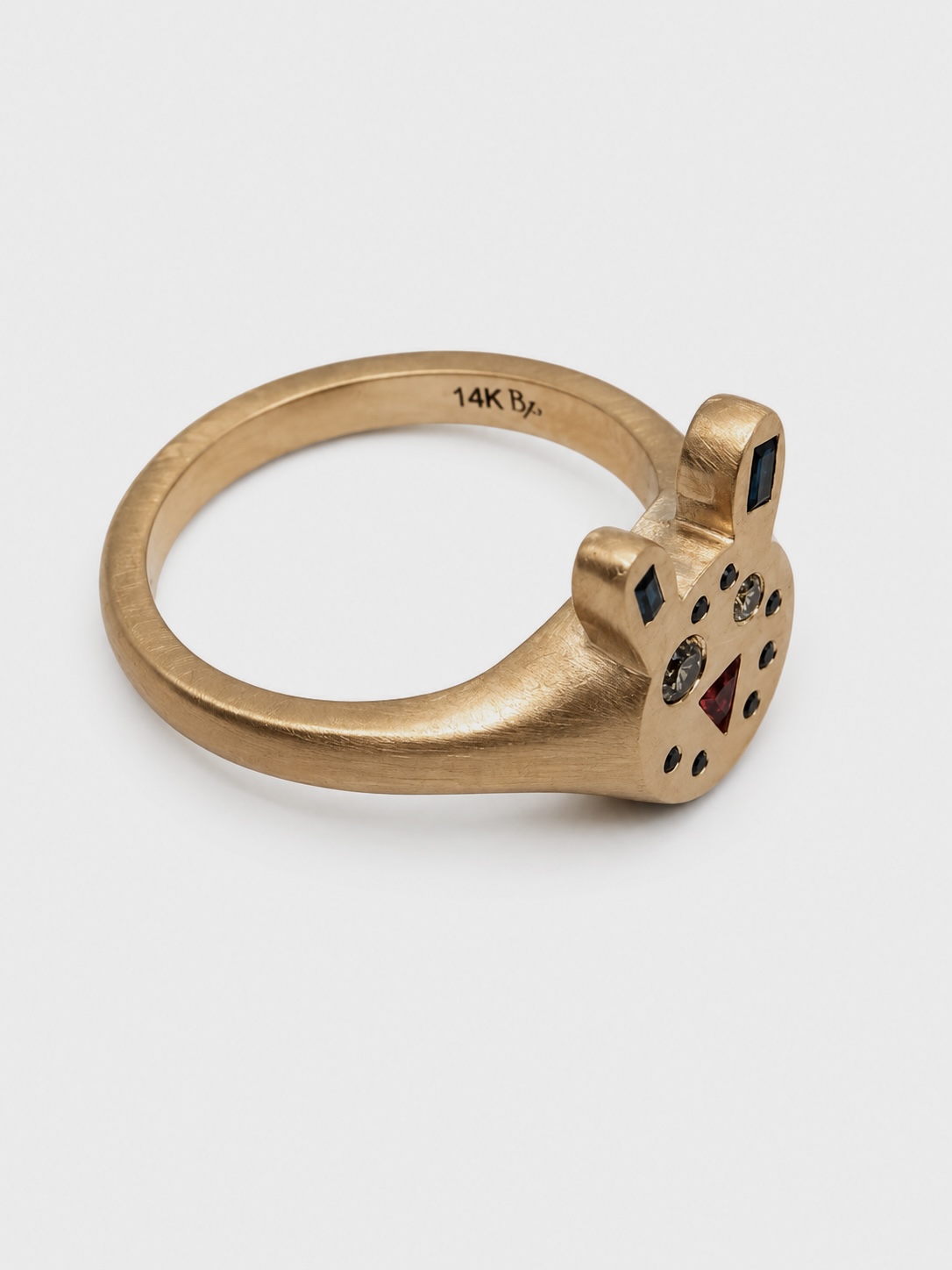 14kt Rose Gold Rabbit Ring 3