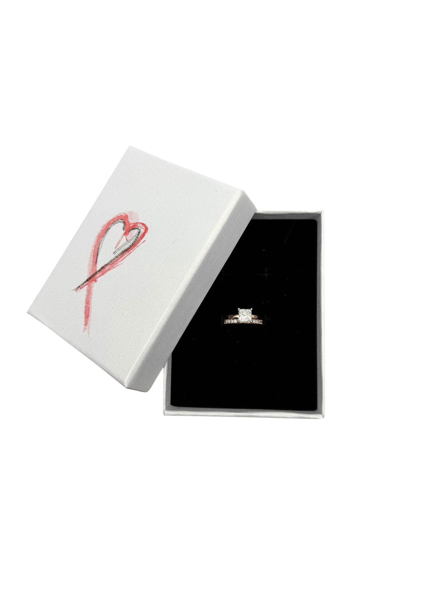 Hand-painted box with heart